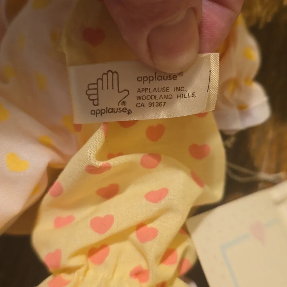 Adorable Precious Moments Doll in Yellow Jumper With Mask.
